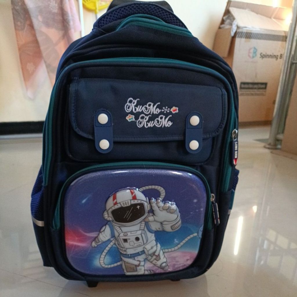 Tas Sekolah Troli 14" / Tas Sekolah Koper / Tas Sekolah Anak SD 14" / Tas Sekolah Geret Preloved
