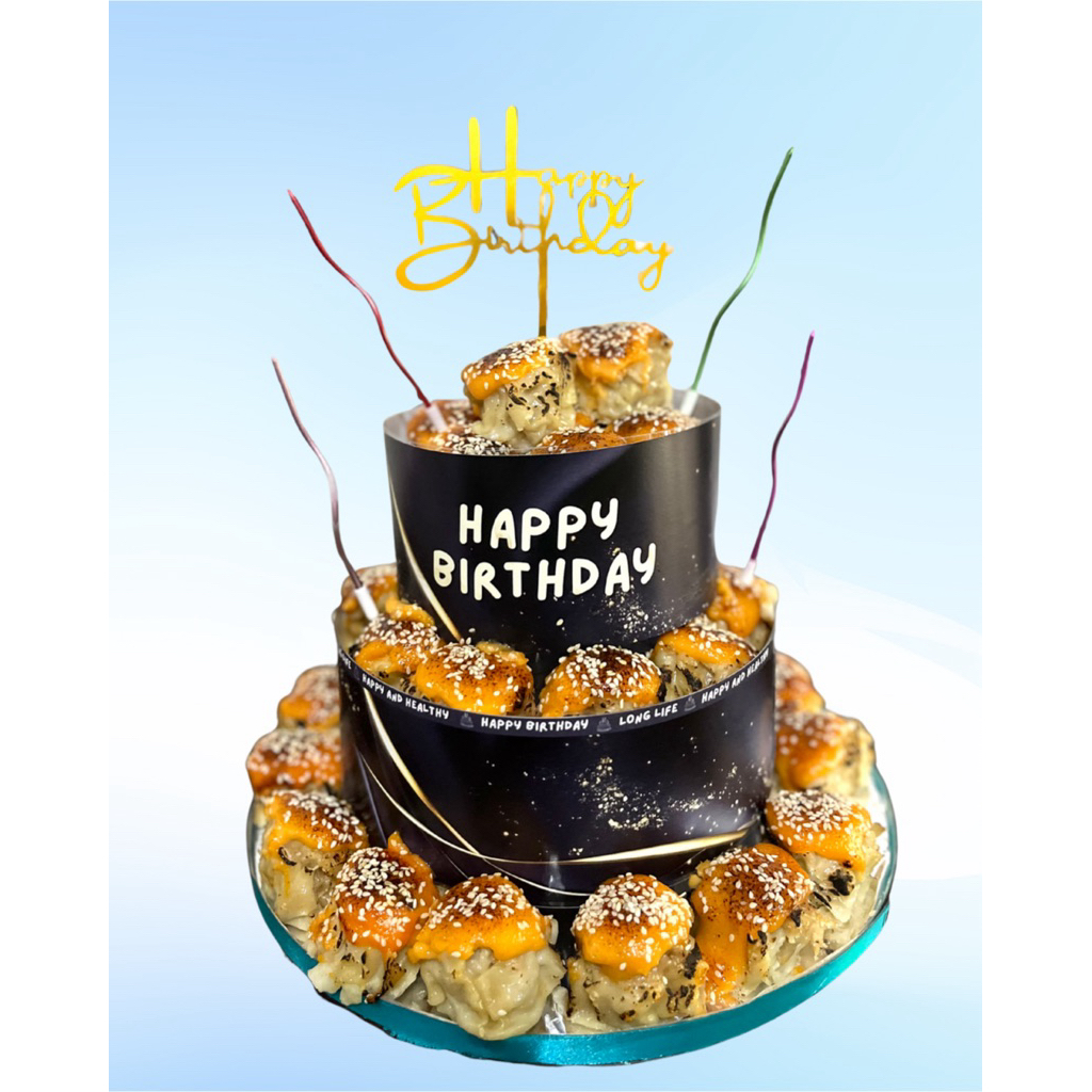 

Little Tower Dimsum | Birthday Cake | Kue Ulang Tahun | Kue Ultah | Cake Ultah | Sushi | Sushi Cake | Dimsum | Dimsum Mentai | Mentai Cake