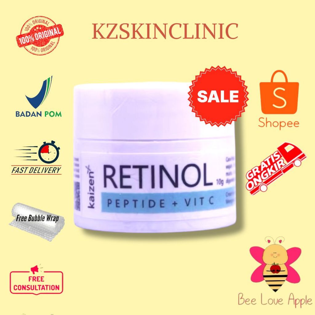 KAIZEN Retinol With Peptide + Vit C Night Cream - Cream Retinol Vitamin C