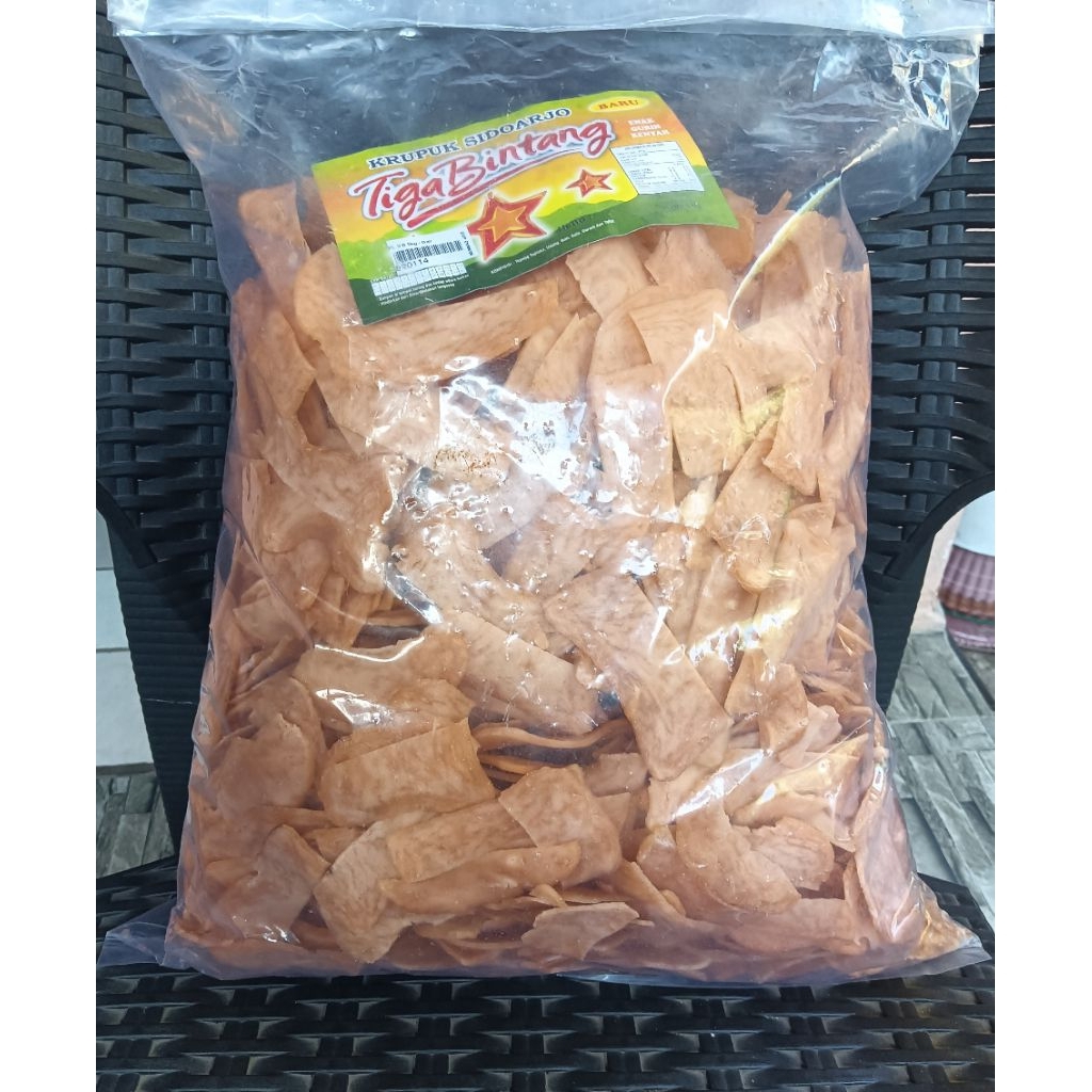 

krupuk udang rempelan MERAH jenis PL rempelan dari krupuk udang bintang tiga 5kg