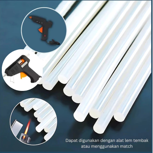 

Paket Lem Tembak + 3pcs Refil Glue Gun Kecil, Lem Perekat Kuat Cocok Untuk Merekatkan Kardus