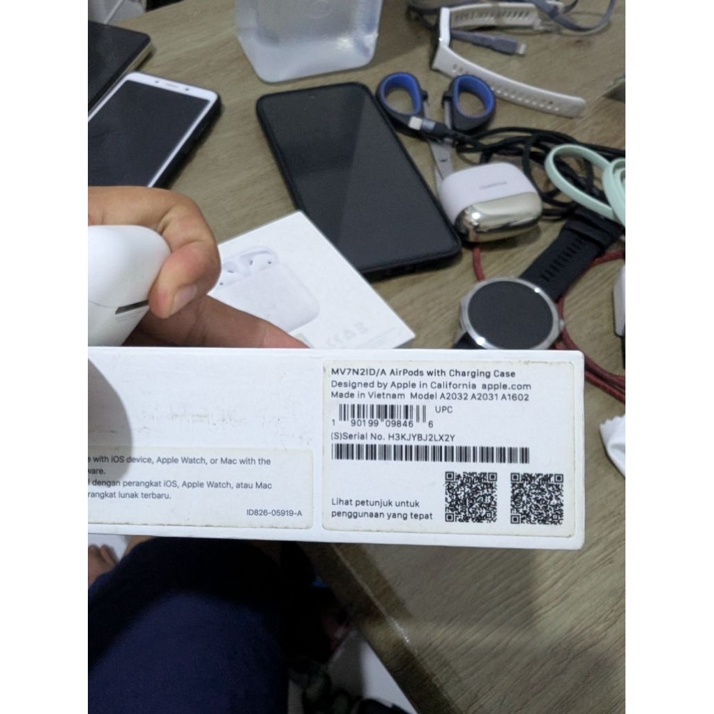 tws airpods gen 2 original bekas ibox fullset normal