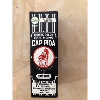 minyak sanhong 50 ml / minyak gosok cap pida 50ml