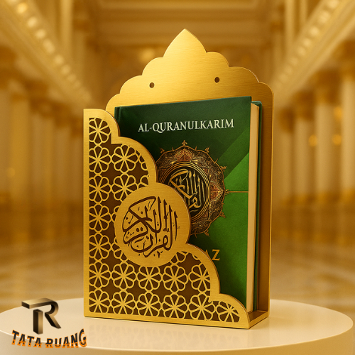 Rak Alquran Dinding Aesthetic Minimalis Elegant