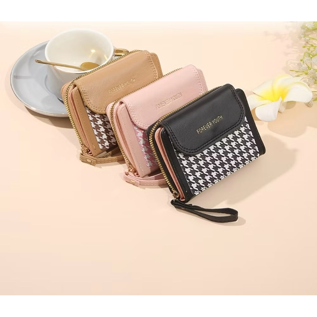 (COD) Dompet Lipat Wanita Dompet Mini Dompet Kecil Dompet Koin Dompet Lucu Dompet Pendek
