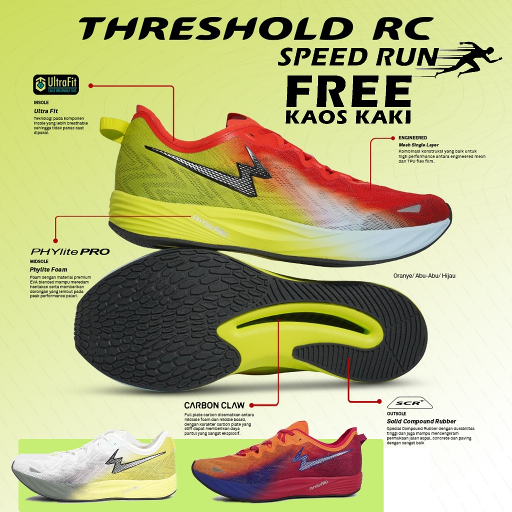 Sepatu Lari Speed Run Eagle Threshold Original Sepatu Running Eagle Threshold