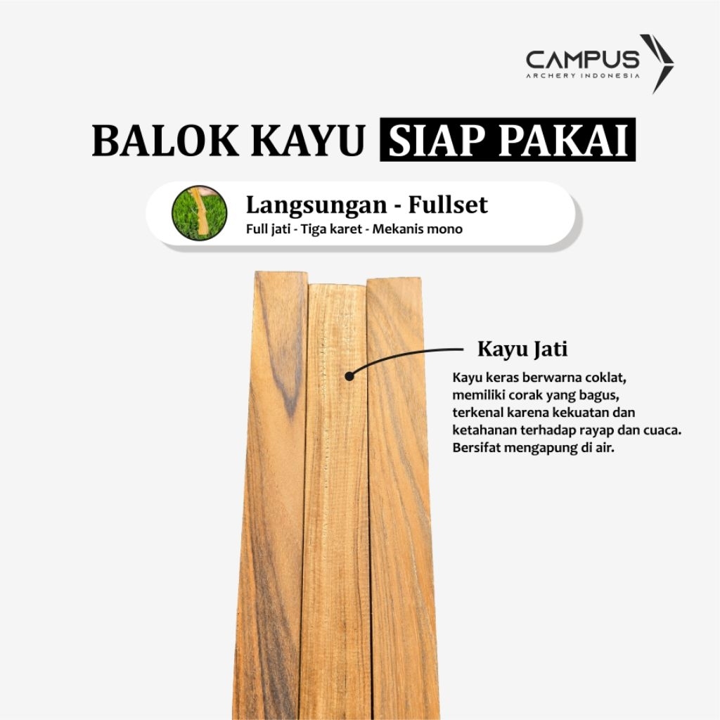 Balok Kayu Jati (Langsungan)