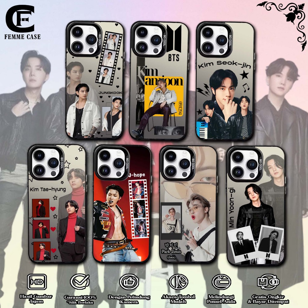 Case BTS Samsung A07 A06 5G A17 A56 A36 A26 S25 ULTRA S24 FE S23 S22+ A55 A72 A71 A54 A52 A50 A05S A