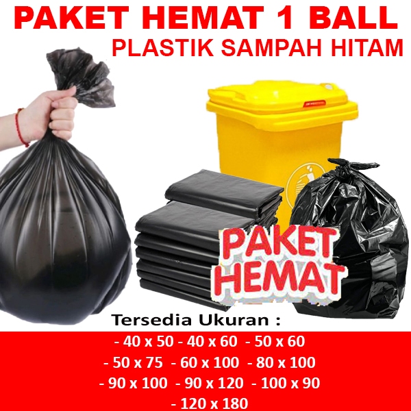 Kantong Plastik Sampah | Kantong Sampah | Plastik Sampah Besar 1 BALL GROSIR