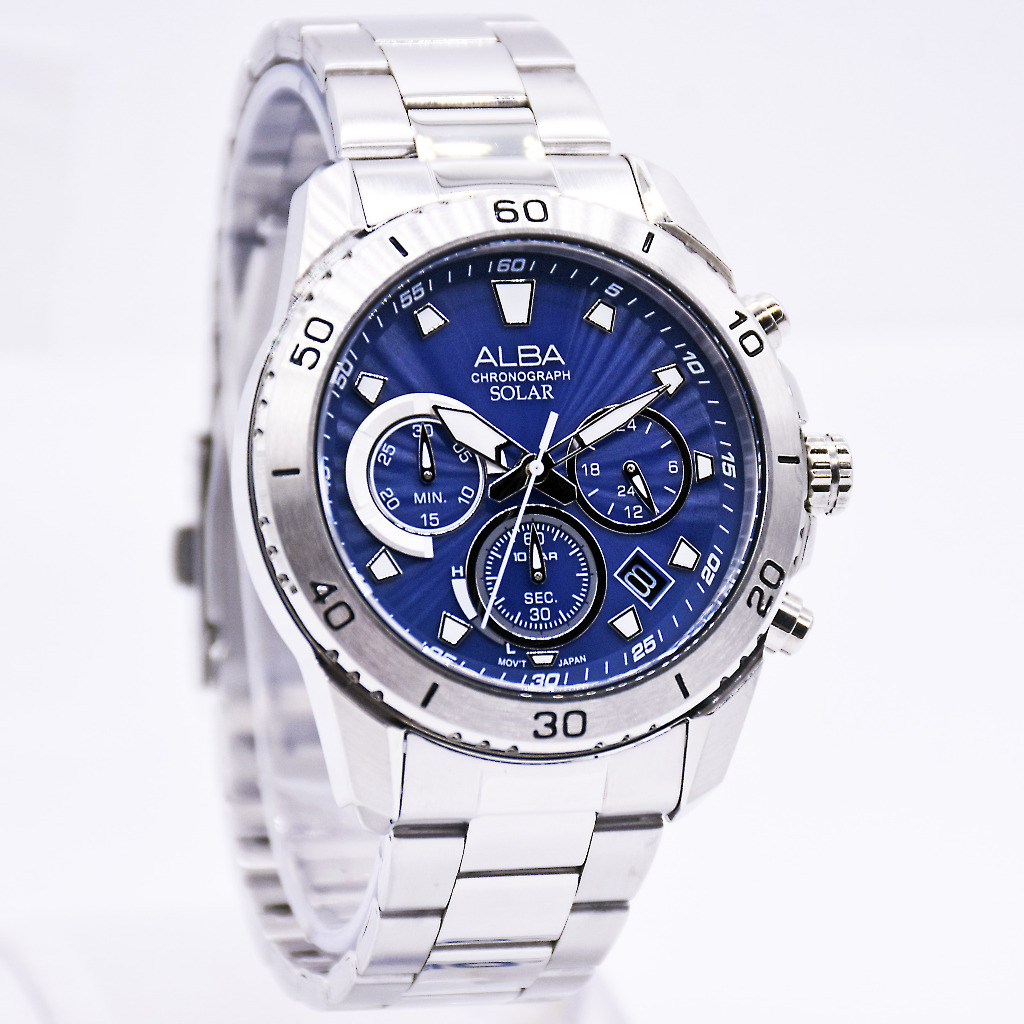 Jam Tangan Pria ALBA AZ5013X1 Chronograph Solar