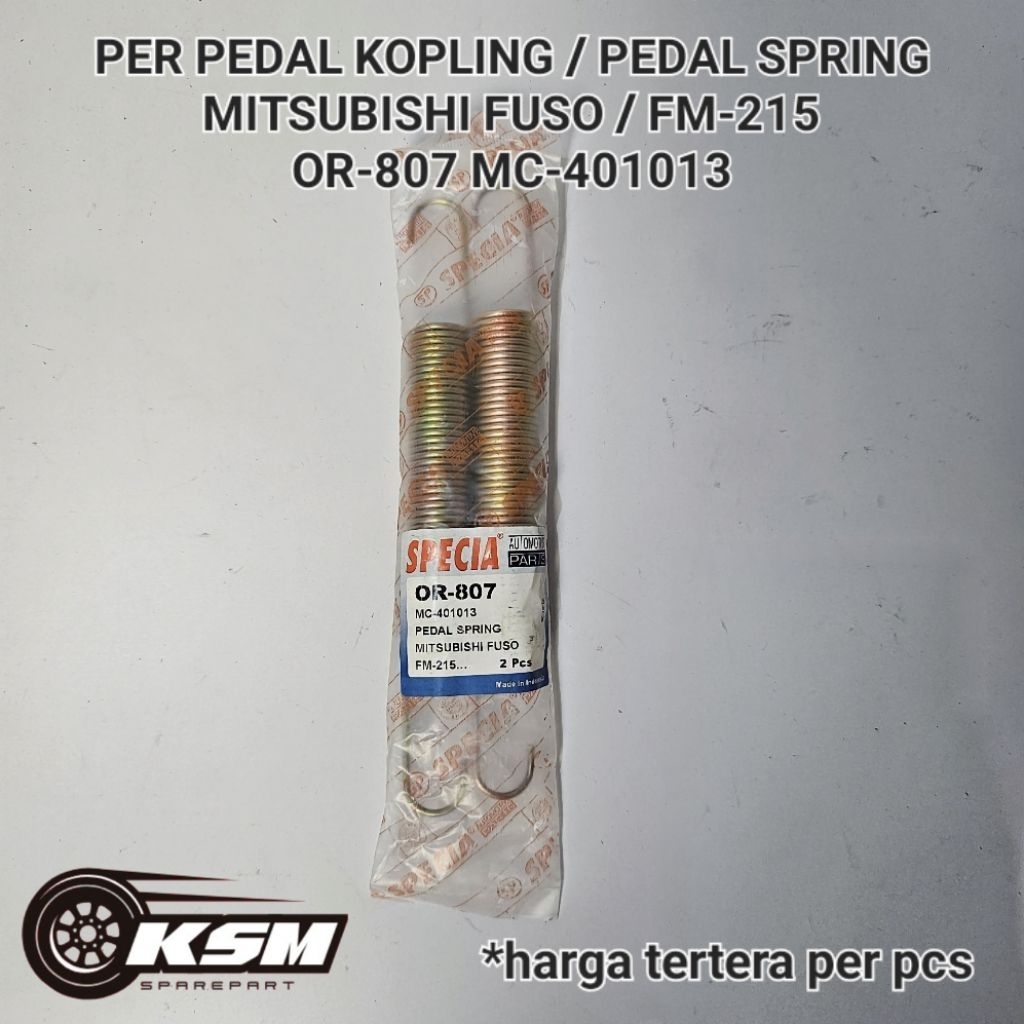 PER PEDAL KOPLING / PEDAL SPRINGMITSUBISHI FUSO / FM-215 OR-807 MC-401013 FM215 FM 215 OR807 OR 807
