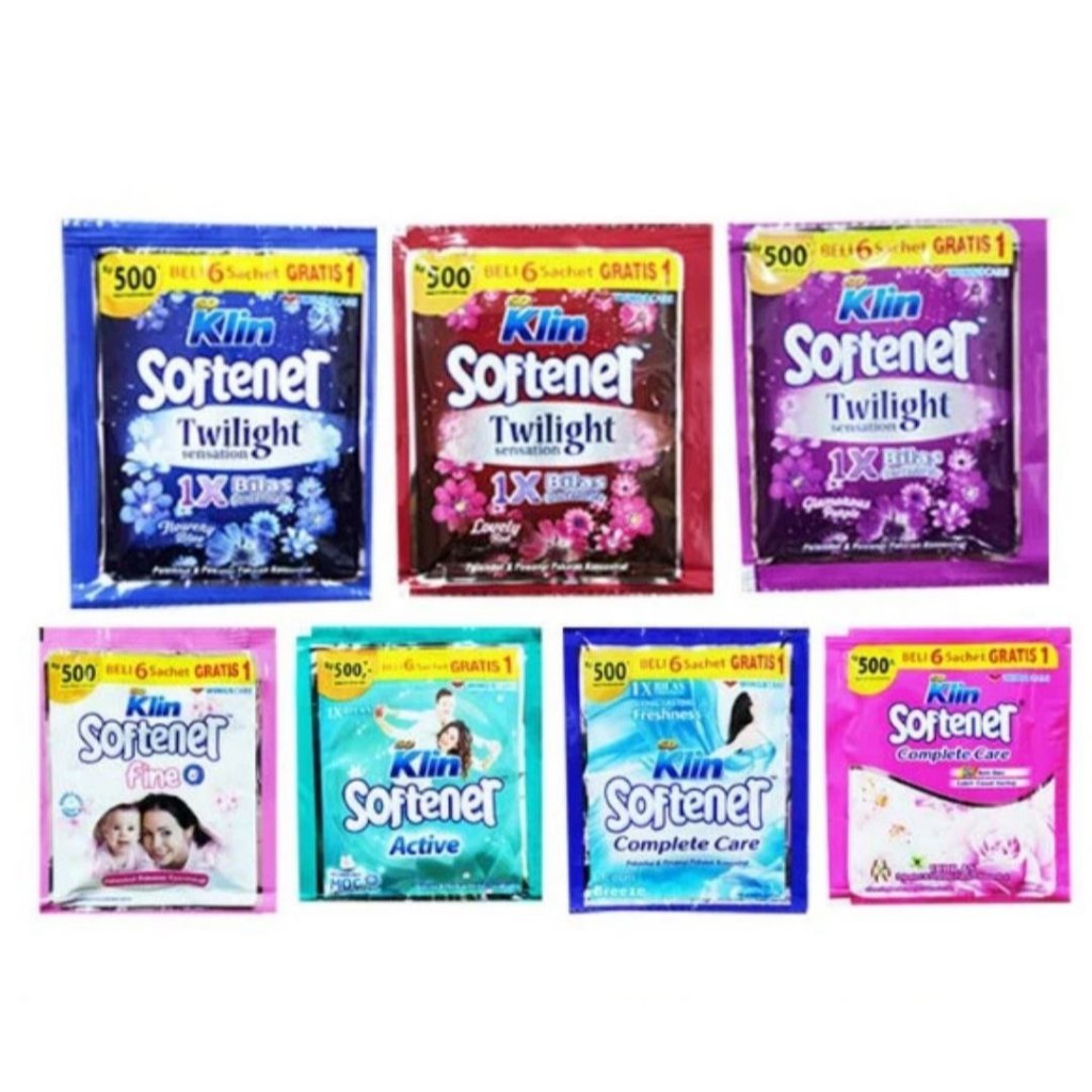 SOKLIN SOFTENER 14 ml SACHET FINE TWILIGHT PEWANGI PAKAIAN PELEMBUT - TWILIGHT RED
