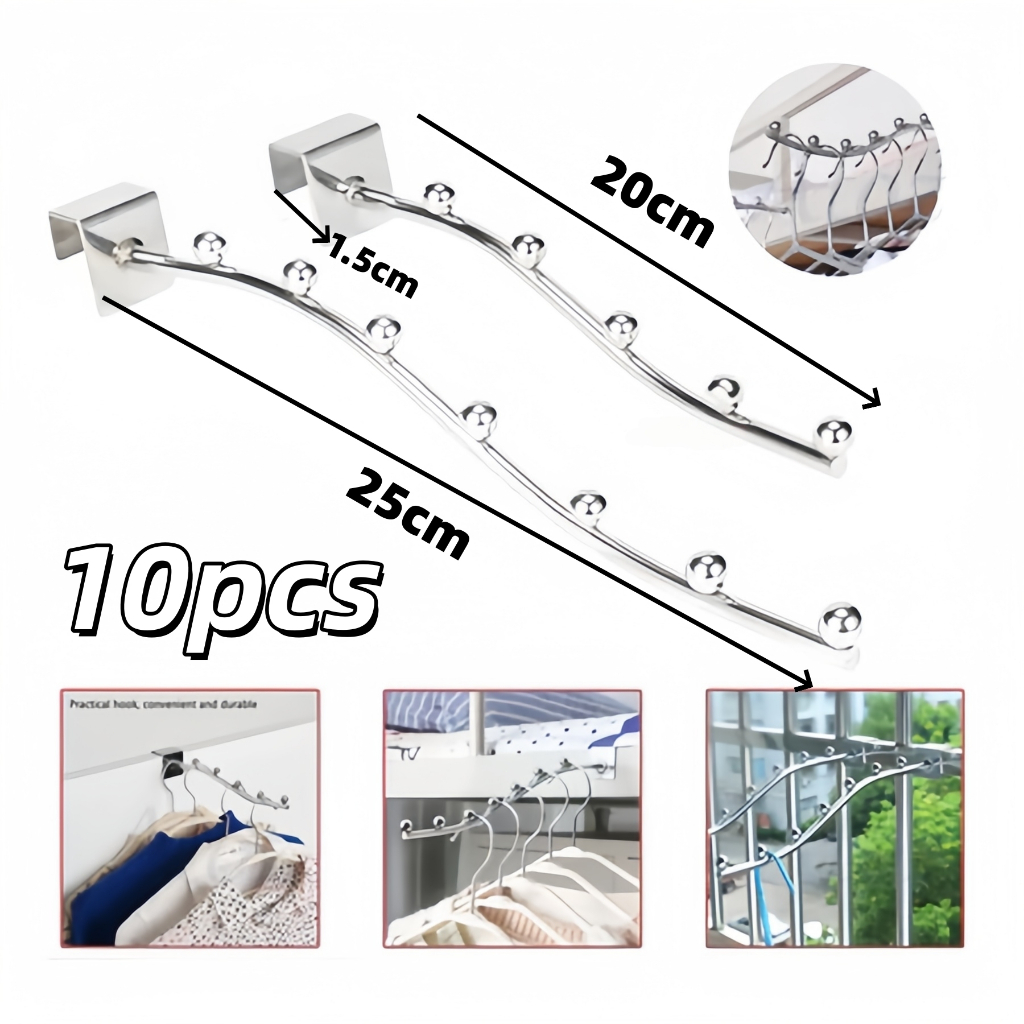 10pcs 5 Suling Pipa Kotak /7 Titik Suling cantol pipa kotak/Hanger suling belalai tembok /Hanger Sul