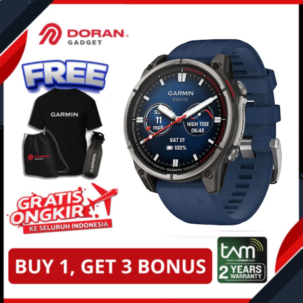 Garmin Quatix 6 Sapphire Smartwatch - Jam Tangan GPS Serat Karbon