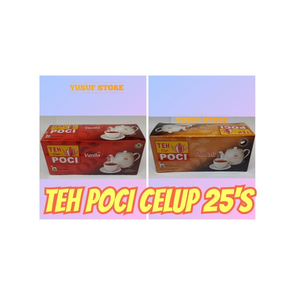 

TEH POCI TEH CELUP VANILA TEH HITAM POCI ASLI ISI 25