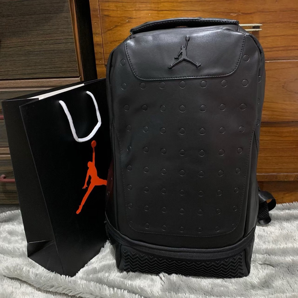BACKPACK JORDAN LEATHER RETRO 13 FULL BLACK