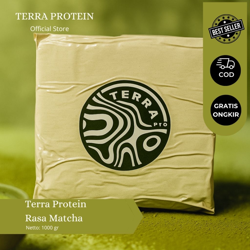 

Protein Powder Terra Protein Matcha 1kg – Susu Soya Tinggi Protein untuk Fitness, Gym, Diet