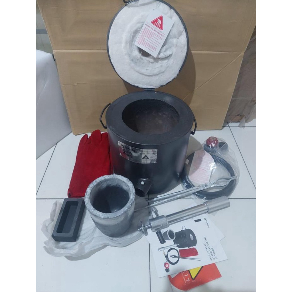 Melting Furnace Tin Silver Copper Aluminium Melting Gas Gold Melting Furnace 10 KG