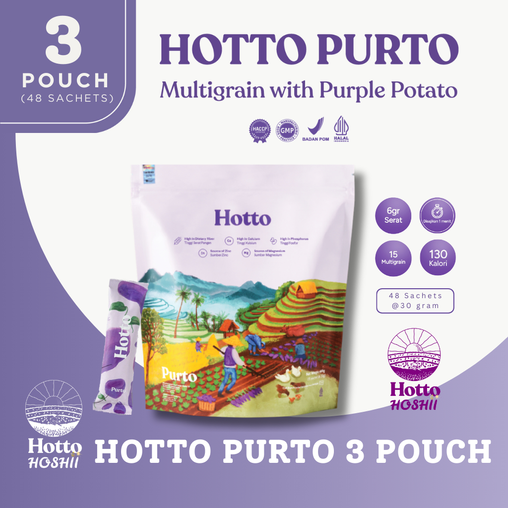 

HOTTO 3 POUCH MIX ORI SEGEL