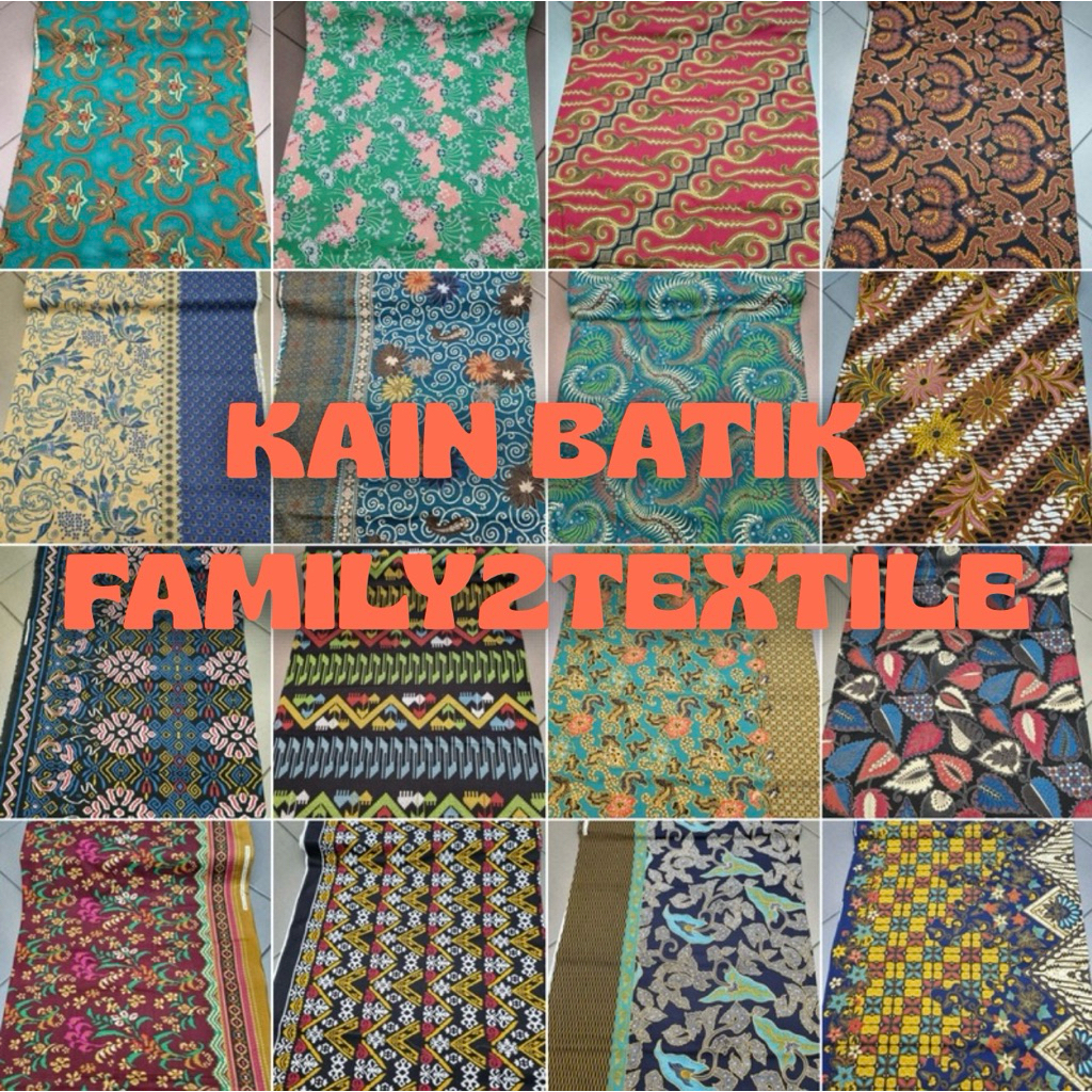 Kain Batik Premium Katun Motif - Bahan Berkualitas Modern Premium Bahan Seragam Batik Pernikahan