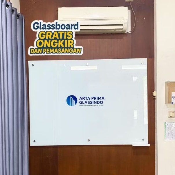 

glassboard 60 x 120 cm / papan tulis kaca 60 x 120 cm