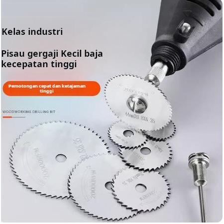 8PCS  Aksesoris motor listrik mata gergaji kecil baja kecepatan tinggi set mata gergaji pemotong kay