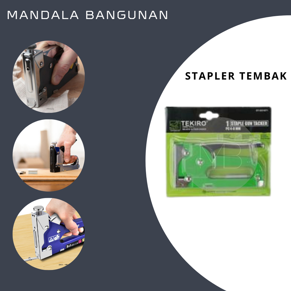 

Stapler Tembak Tekiro – Alat Tacker Serbaguna Kuat & Praktis