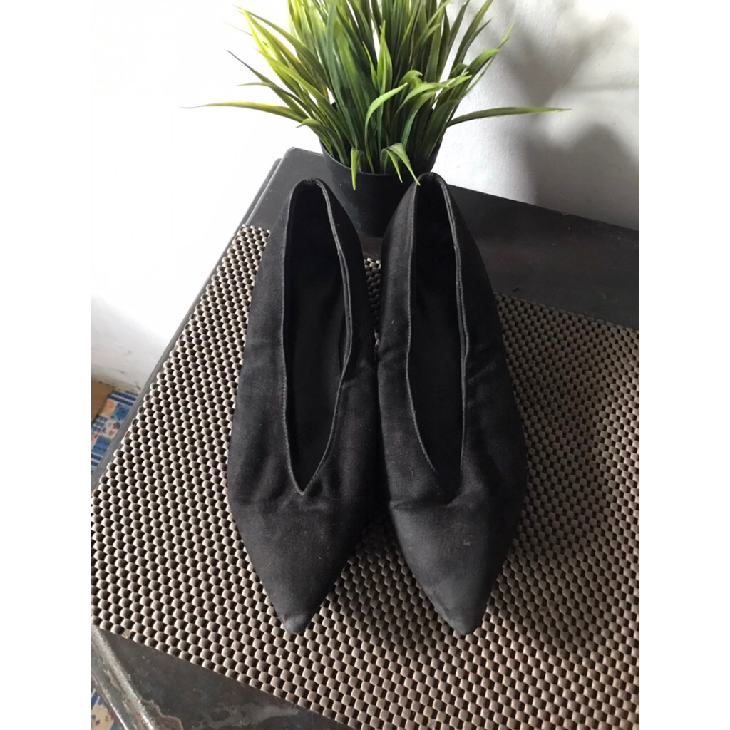 Promo Sepatu Wanita Mark&Spencer Ori Hitam Size 5 1/2