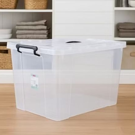 Box container ukuran kecil sampai besar putih, warna dah bening