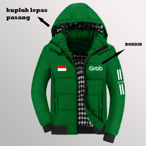 JAKET Parka HIJAU DRIVERS ONLINE GRA BB SIMPLE KEREN-JAKET MOTOR TERBARU BEST SELLER BISA COD / JAKE