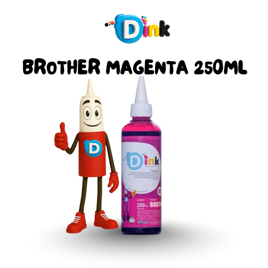 Tinta Printer Brother Magenta 250 ml D Ink