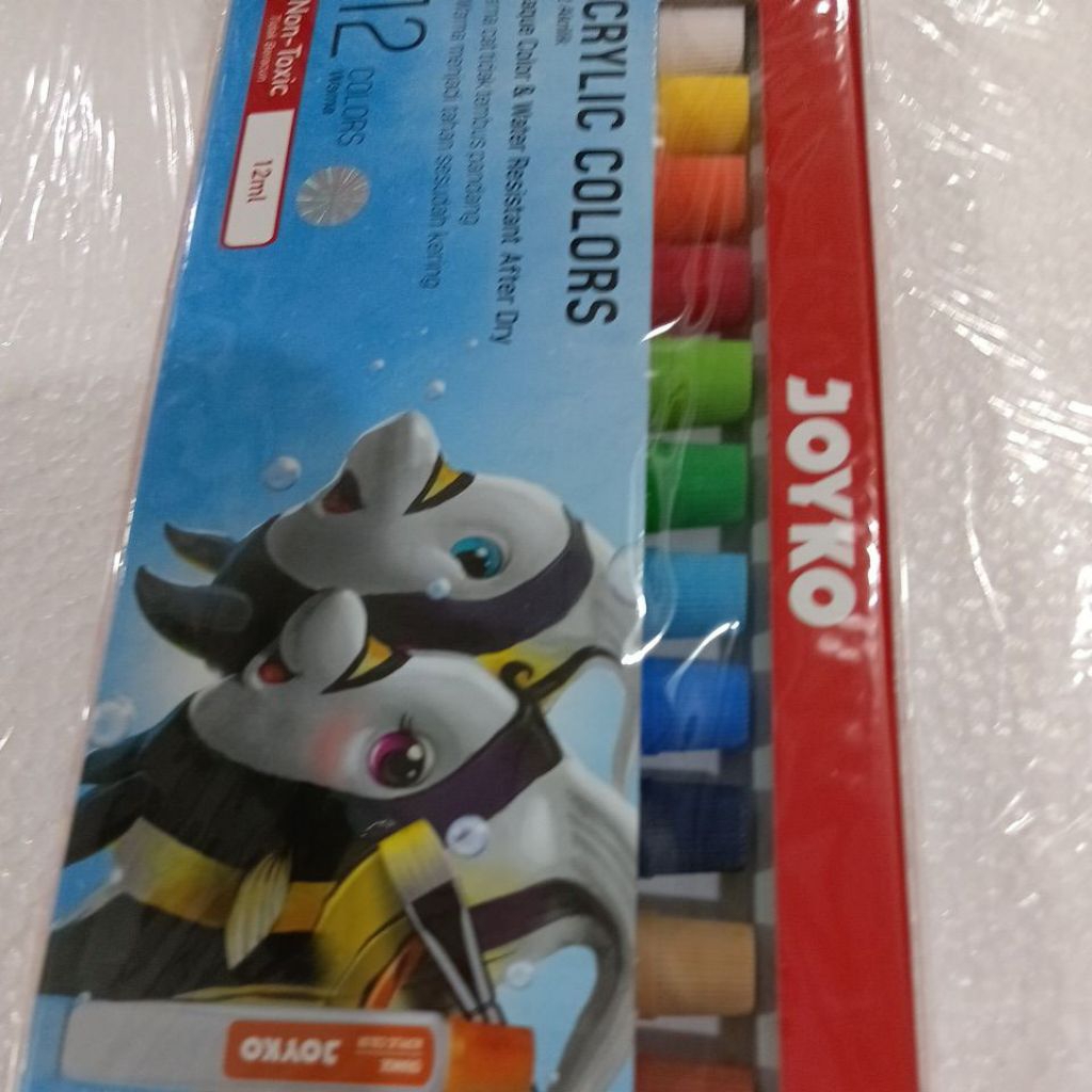 

ACRYLIC COLORs 12 warna joyko