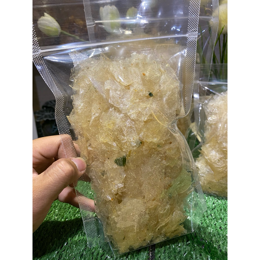 

Cemilan Keripik Kaca Original Gurih Tidak Pedas 125gr