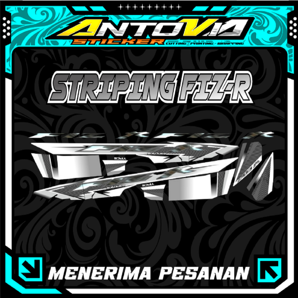 Stiker Decal - Striping Motor  Fiz-R - Bisa Custom