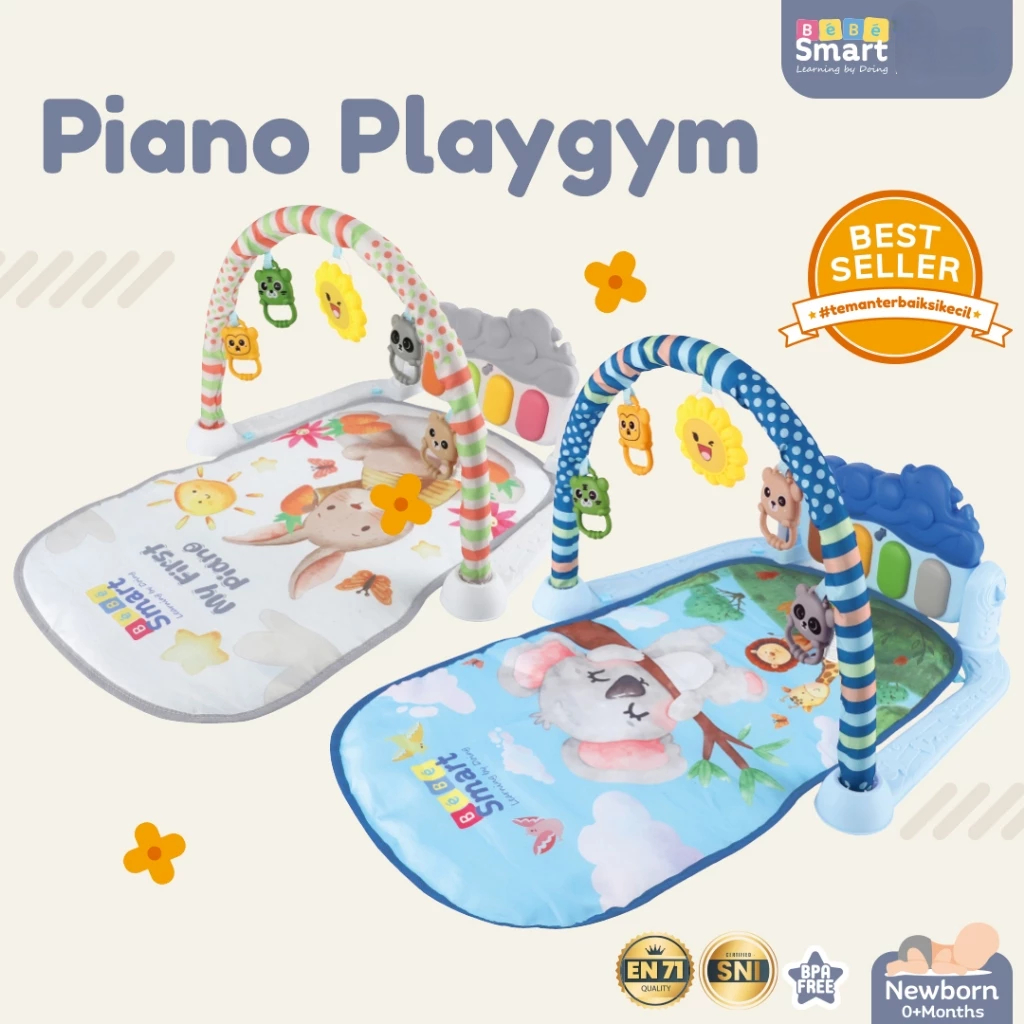 Bebe Smart Piano Playgym / Playgym Happy Lil- Mainan anak/Baby Playgym