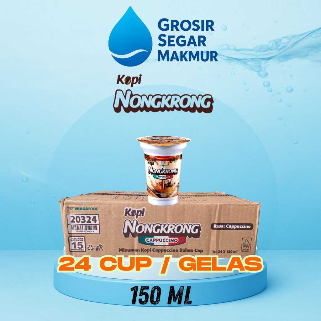 

KOPI NONGKRONG CAPPUCCINO 150 ml gelas ( 1 dus 24 gelas )