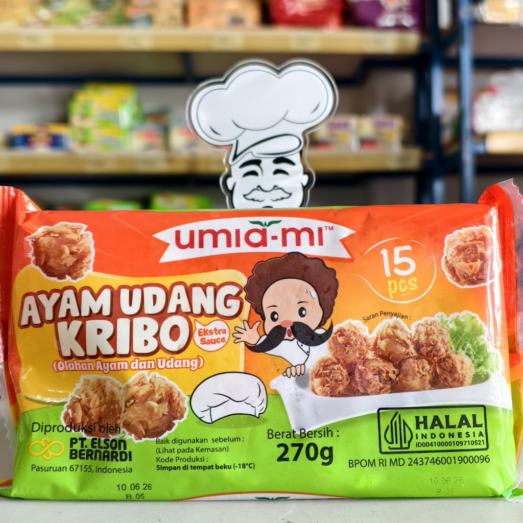 

Umiami Ayam Udang Kribo Isi 15Pcs 270Gr / Umiami Udang Kribo Ayam 15Pcs 270Gr