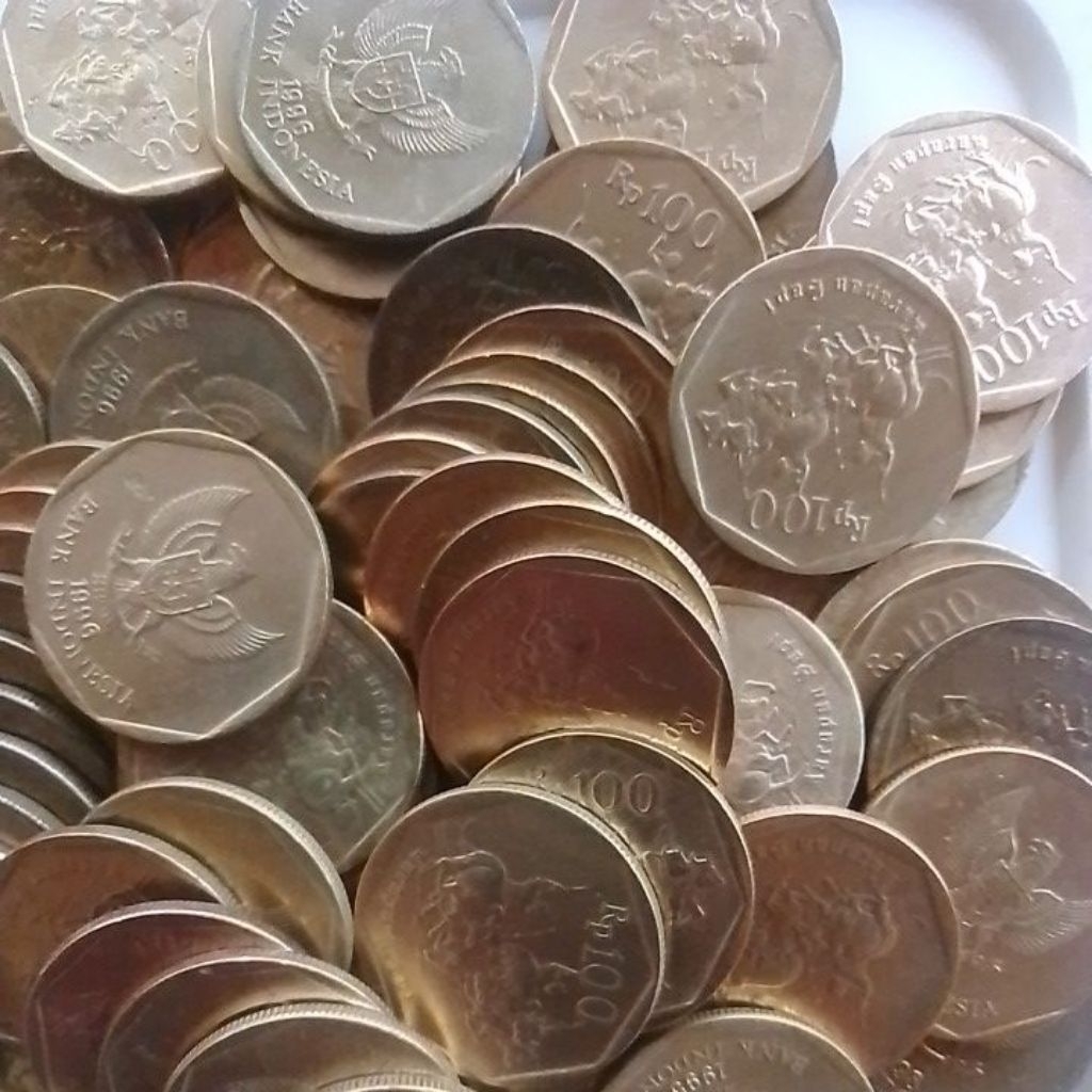 MAHAR NIKAH UANG KUNO 100 RUPIAH KUNING KARAPAN SAPI