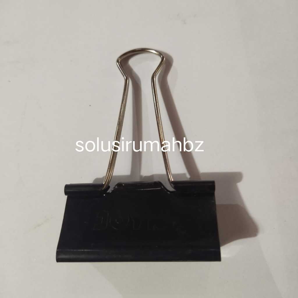 

PERBIJI JEPIT KERTAS BESI L KAWAT PLAT HITAM SILVER BINDER CLIP