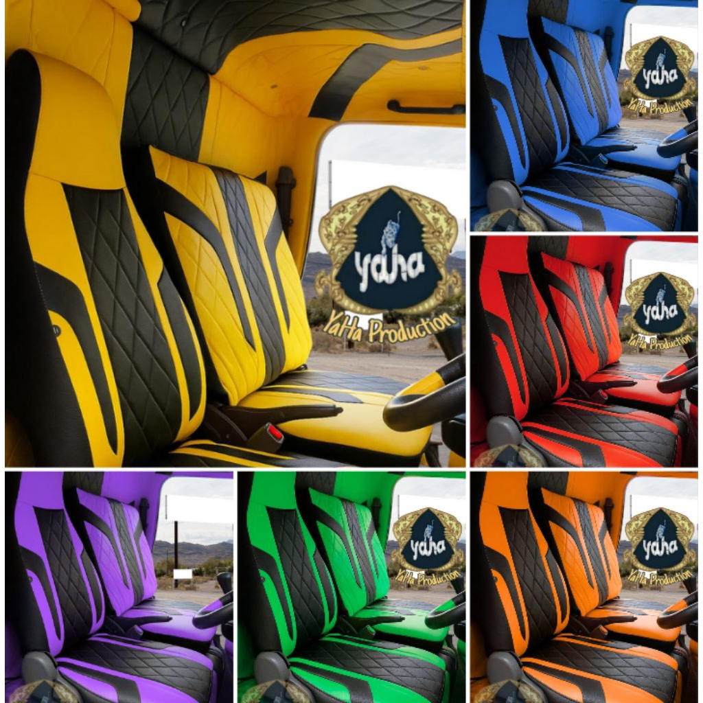 Cover Jok+Kabon+Plafon Mobil Truk Ragusa/Canter/Umplung/Elf/Hino/Dyna/Traga/Fuso Bisa Request Custom