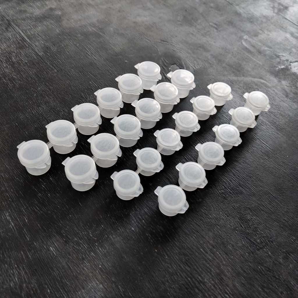 

WADAH CAT KOSONG 3ml 5 ml/EMPTY PLASTIC PAINT POT/TEMPAT CAT PLASTIK AKRILIK MURAH TRANSPARAN