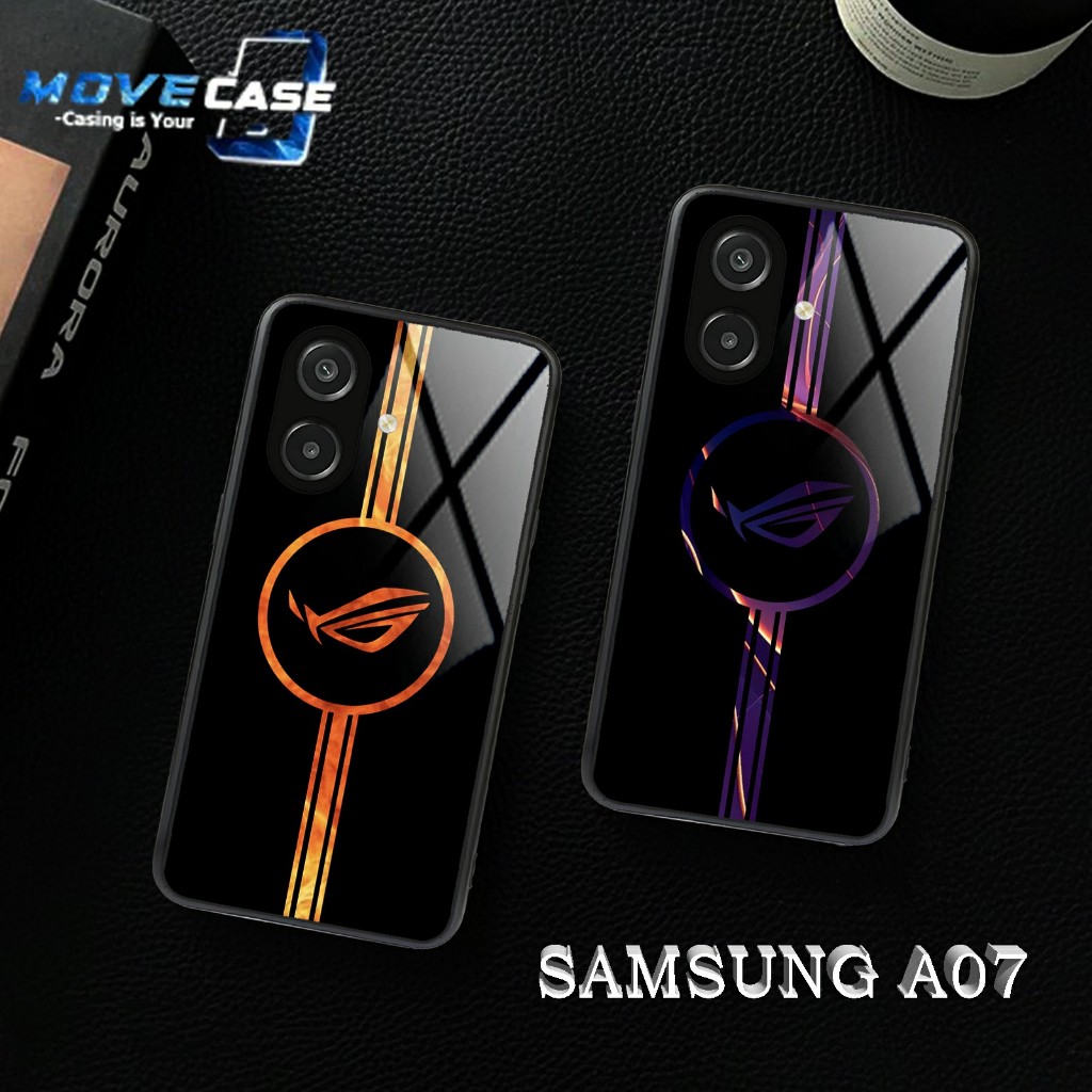 MV395 Softcase Samsung A07 Terbaru 2025 | Case Glass Kaca Samsung A07 - Case Pelindung Handphone COD