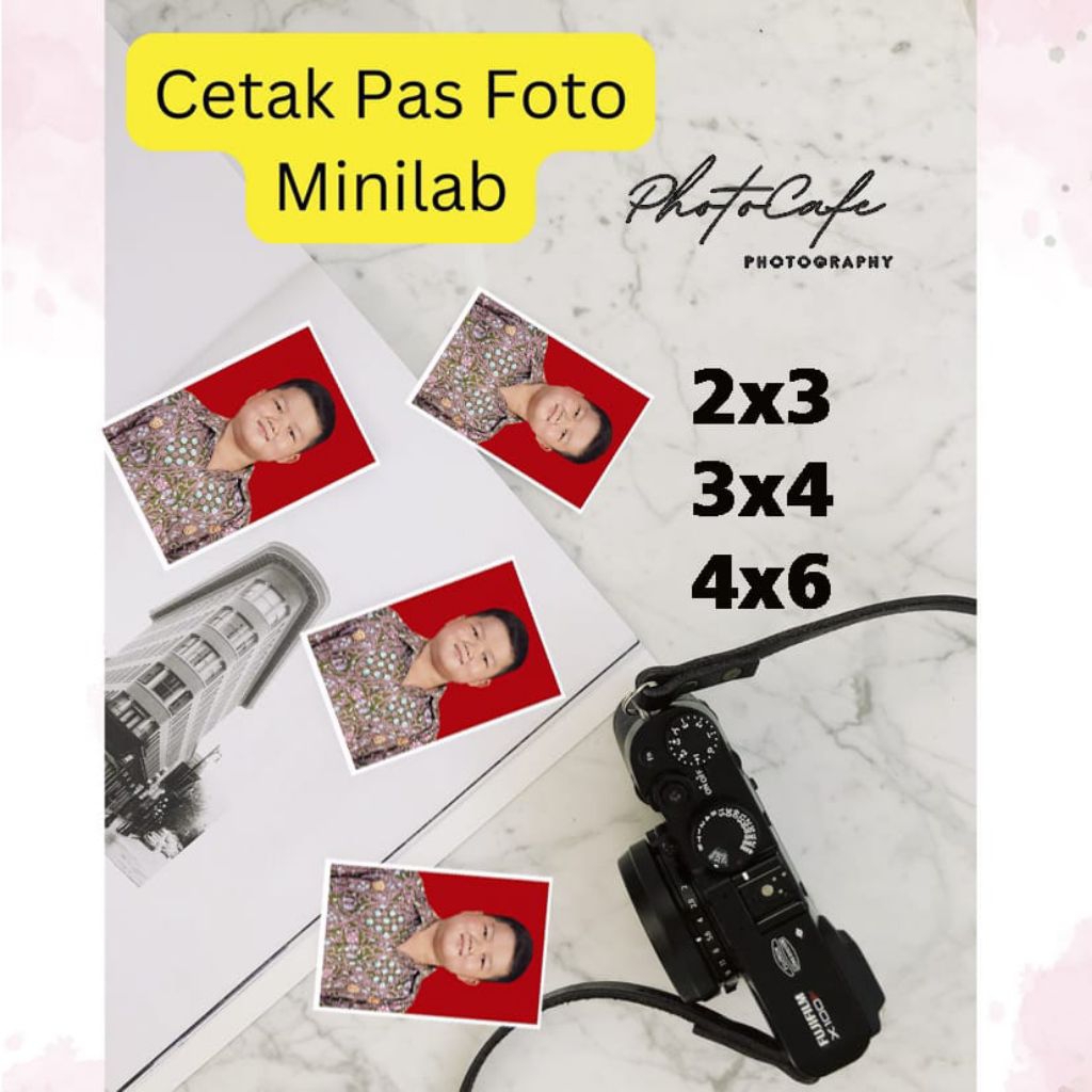 Cetak foto Pas Foto 3x4 Doff tebal kualitas bagus mesin cetak profesional khusus cetak foto Lab