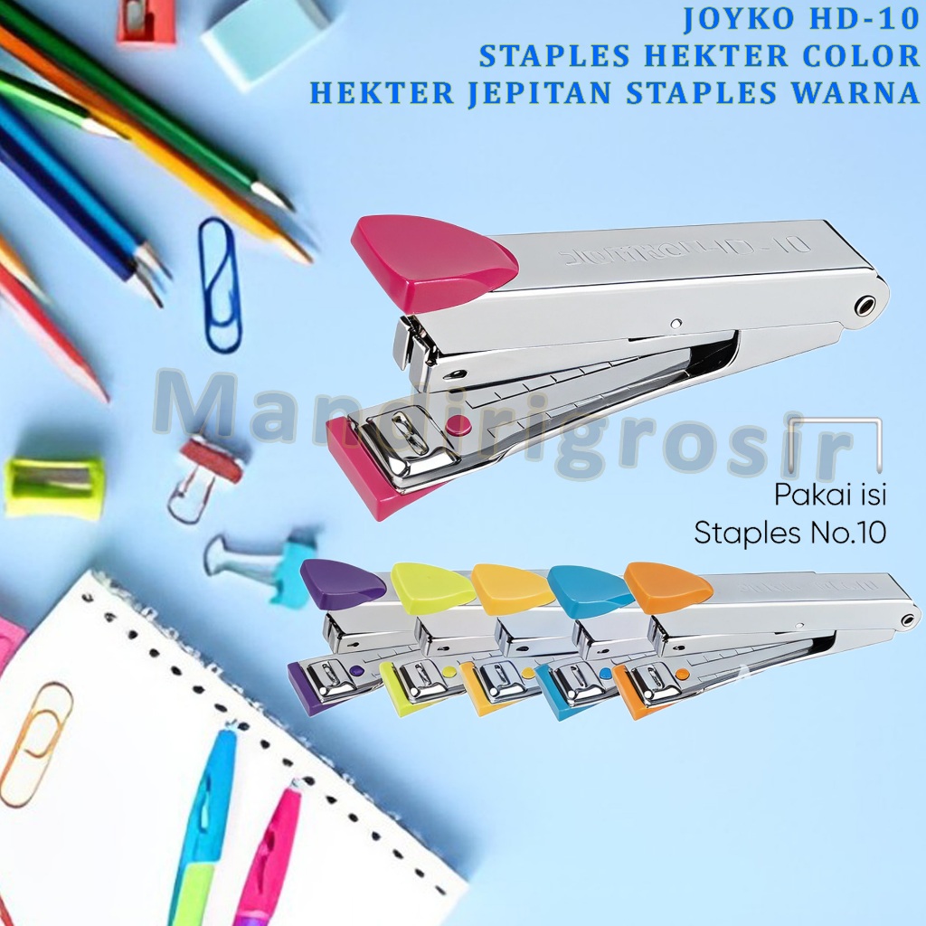 

Staples Hekter Color * Joyko * Hekter Jepitan Staples Varian Warna * HD-10
