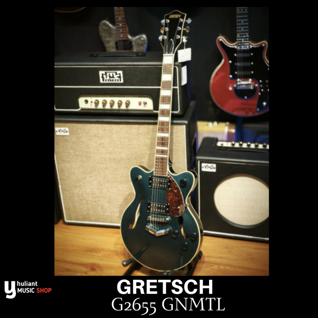 Gretsch G2655 Streamliner Green Metalic Original Guitar Electric Made In Indonesia