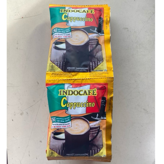 

CAPPUCINO 25gr/10pcs/renteng/minuman serbuk/HALAL/enak dan kopi susu terasa sempurna