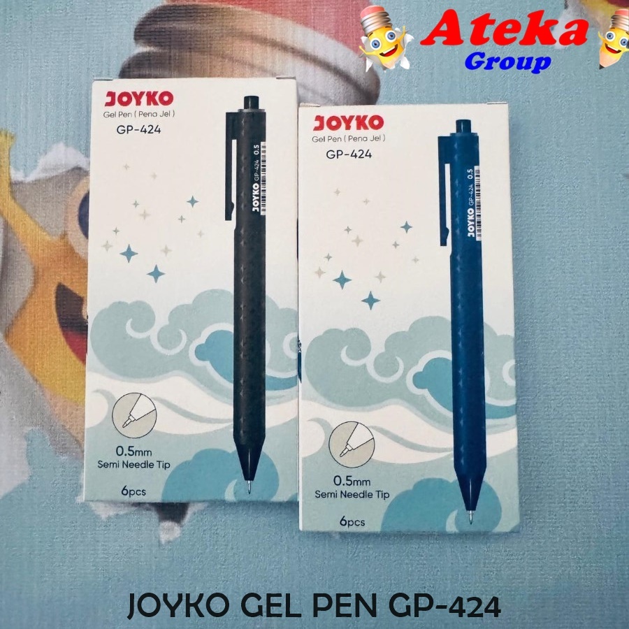

[1BOX/6PCS] JOYKO Gel Pen Pulpen Pena GP-424 0.5 mm