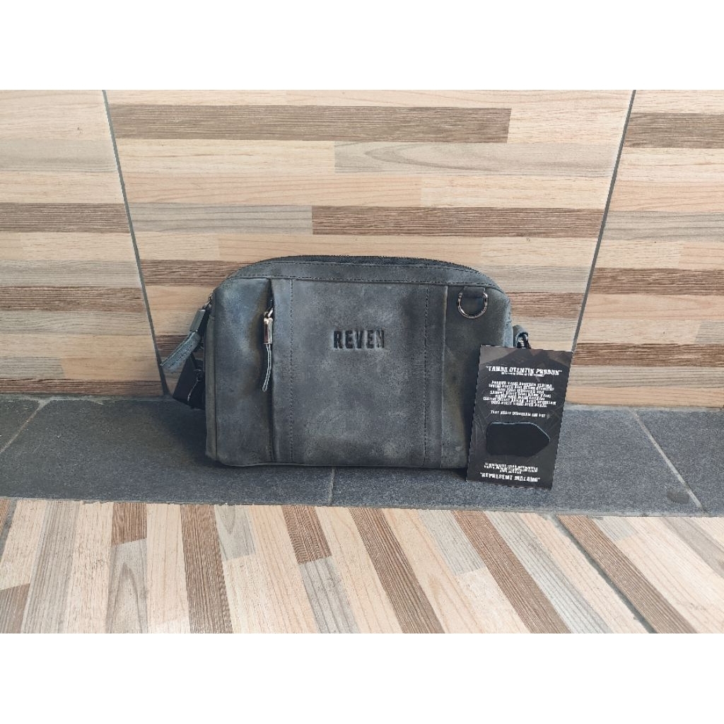 Tas Reven Leather Oslo Bag Bekas | Kenes leather coach