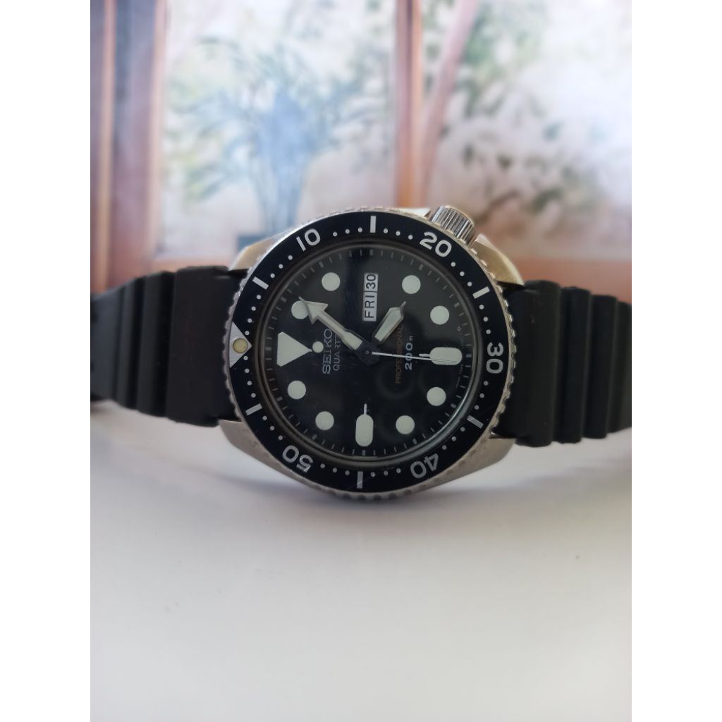 jj03319 jam tangan pria vintage seiko diver 7548-7010