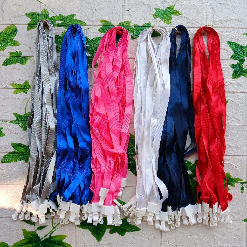 UHOO 6761 Gantungan Lanyard Tali Name Tag Kartu ID Card Uhoo 1 Lusin Set Isi 12pcs